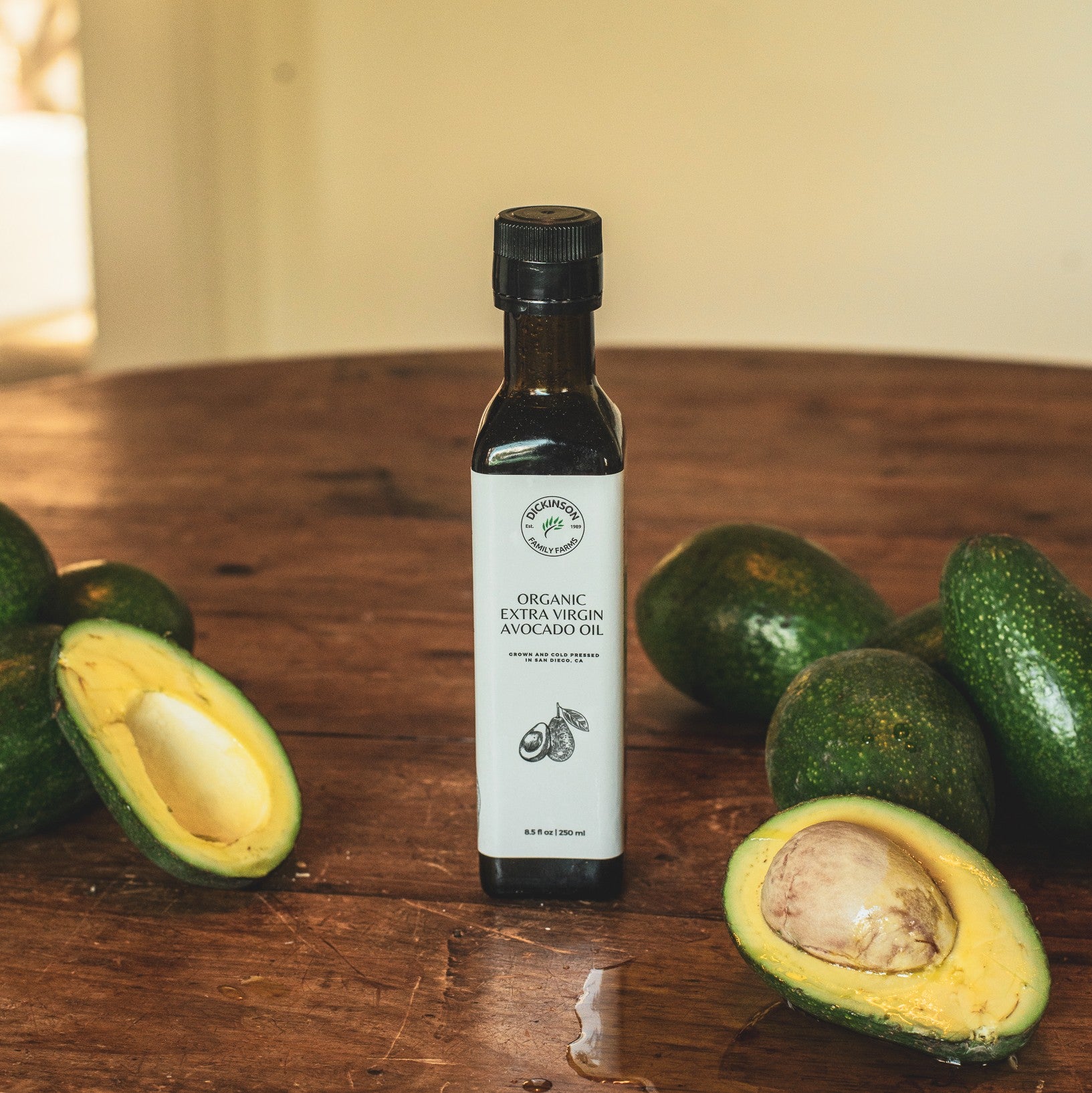 Organic Extra Virgin Avocado Oil – Dickinson Family Farms